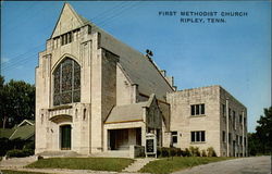 First Methodist Church Ripley, TN Postcard Postcard