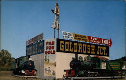 Goldrush Junction Entrance Sign Postcard