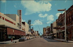 Looking South on Ryan Street Lake Charles, LA Postcard Postcard