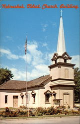 Nebraska's Oldest Church Building Bellevue, NE Postcard Postcard