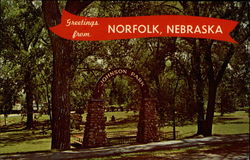 Johnson Park Norfolk, NE Postcard Postcard