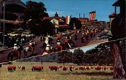 Old Cowtown on Parade North Fort Worth, TX Postcard Postcard