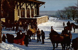 Winter Fun on Mount Royal Montreal, QC Canada Quebec Postcard Postcard