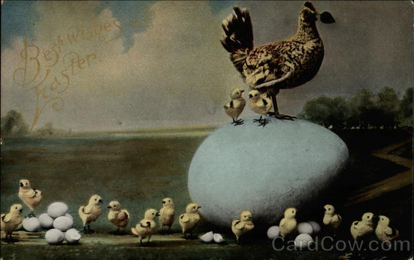 Best Wishes at Easter With Chicks