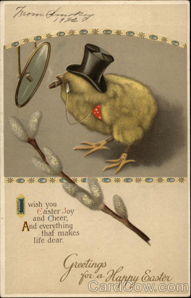 Wise old Easter Chick With Chicks