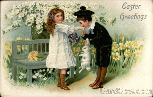 Easter Greetings With Children
