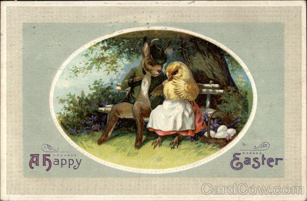 Mr. Bunny and Miss Chick With Bunnies