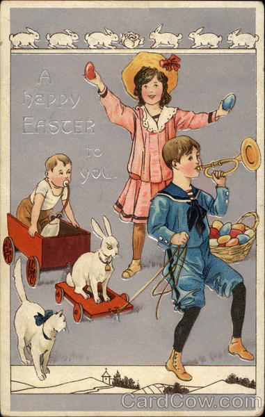 Children Celebrating Easter With Children