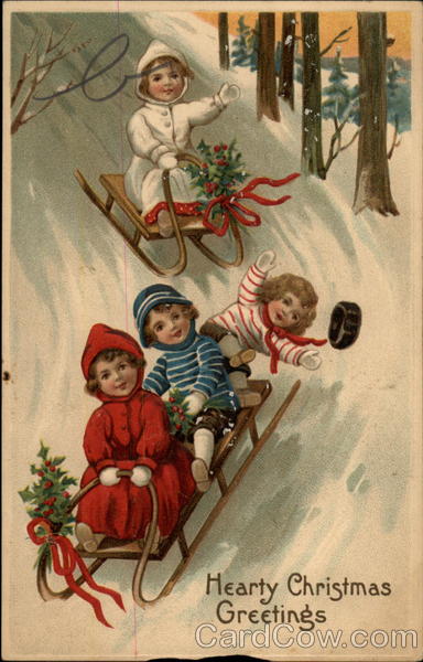 Children Sledding