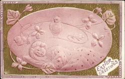 A Little Girl Woken with Birdsong Postcard