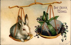 Bunny & Egg in Scales Postcard