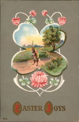 A Rabbit On a Journey Postcard