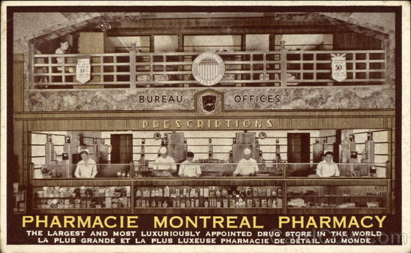 Montreal Pharmacy PQ Canada Advertising