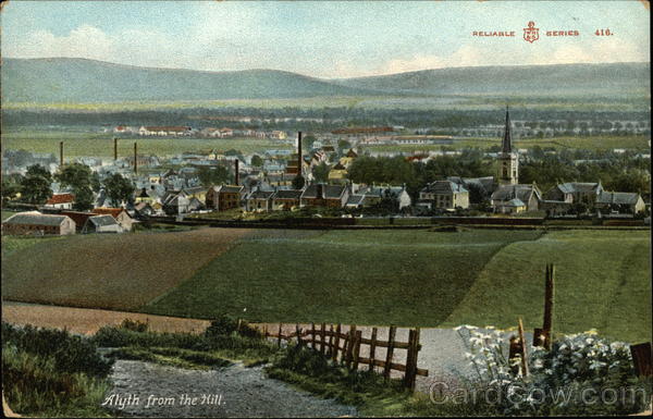 View of the Town from the Hill Alyth UK