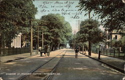 Sycamore Street - Residential Section Postcard