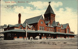 Union Depot Mendota, IL Postcard Postcard