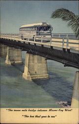 The Seven Mile Bridge Between Miami-Key West The Seven Mile Bridge Between Miami-Key West