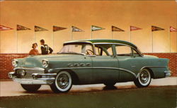 1956 Buick 52 Super 4-Door Sedan Postcard