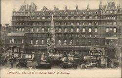 Charing Cross Station S.E. & C. Railway London, England Postcard Postcard