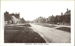 Broadway from Picton House United Kingdom Gloucestershire Postcard Postcard