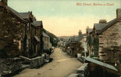 Mill Street Bettws-y-Coed, Wales Postcard Postcard