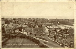 View of Town from Established Church Tower Dunbar, Scotland Postcard Postcard