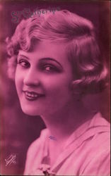 Art Deco Woman "Ste. Catherine" Postcard