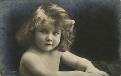 Art Deco Baby Girl Postcard