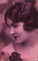 Art Deco Woman Women Postcard Postcard