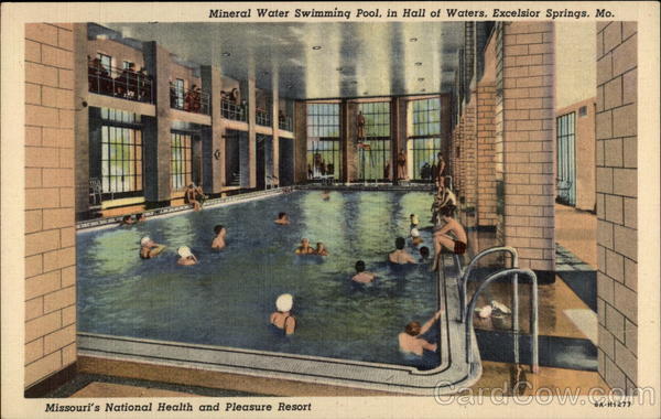 Mineral Water Swimming Pool in Hall of Waters Excelsior Springs Missouri