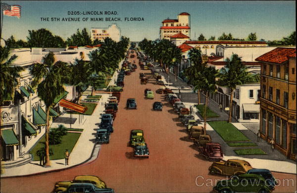 D205 - Lincoln Road, The 5th Avenue of Miami Beach, Florida