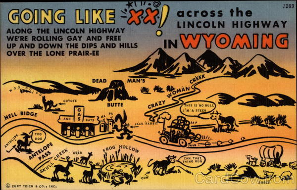 Lincoln Highway in Wyoming