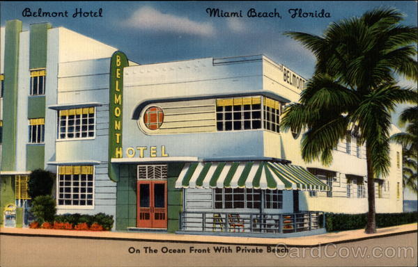 Belmont Hotel, On the Ocean Front with Private Beach Miami Beach Florida