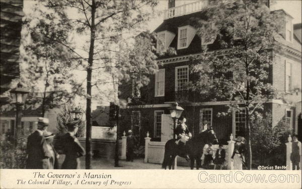 The Governor's Mansion - The Colonial Village, A Century of Progress Chicago Illinois