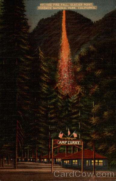 The Fire Fall, Glacier Point, Yosemite National Park California