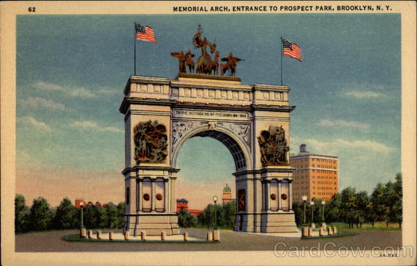 Memorial Arch Entrance to Prospect Park Brooklyn New York