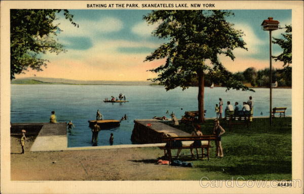 Bathing at the Park Skaneateles Lake New York