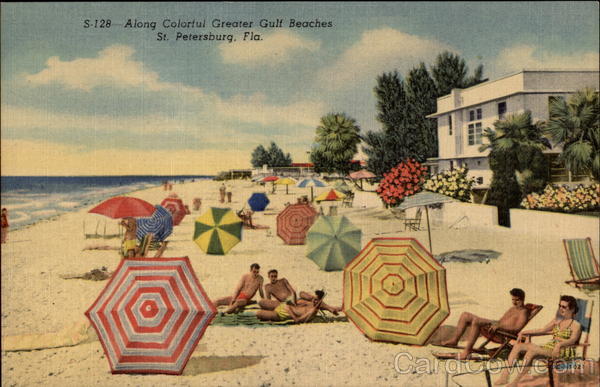 Along Colorful Greater Gulf Beaches St. Petersburg Florida