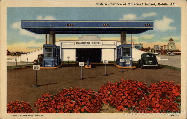 Eastern Entrance of Bankhead Tunnel Mobile Alabama