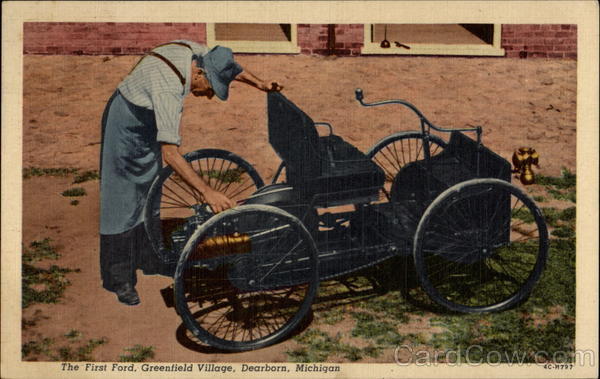 The first Ford, Greenfield Village, Dearborn, Michigan