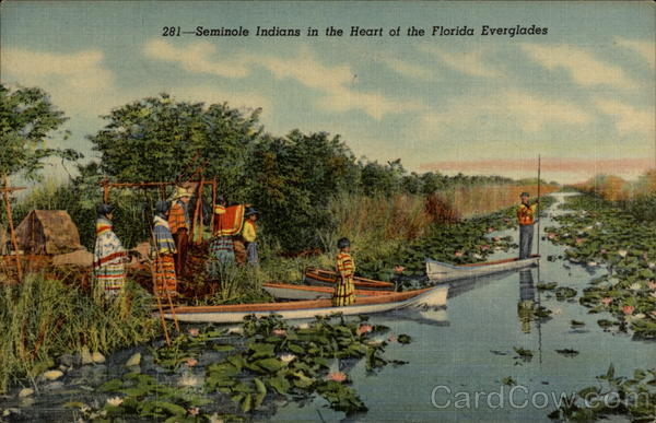 Seminole Indians in the Heart of the Florida Everglades
