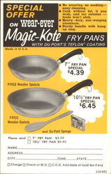 Magic-Kote Fry Pans Postcard