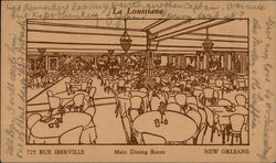 La Louisiane Main DiningRoom Postcard