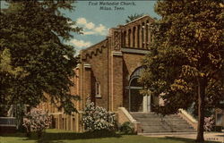 First Methodist Church Milan, TN Postcard Postcard