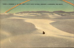 There's a rainbow in the sky, Great White Sands National Monument Postcard