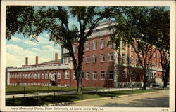 Iowa Memorial Union, State University of Iowa Postcard