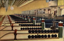 Sunset Bowling Center Postcard