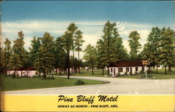 Pine Bluff Motel Arkansas Postcard Postcard