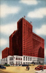 Hotel Sherman Postcard
