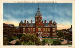 Administration Building, John Hopkins Hospital Baltimore, MD Postcard Postcard
